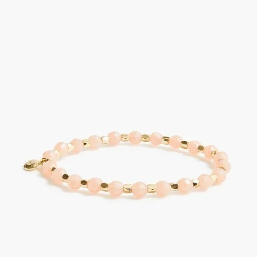 J. Crew Beaded Bracelet Rose Quartz